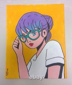 Young Girl Anime Cartoon Style Pop Art Original Acrylic Painting 16x20 Inches