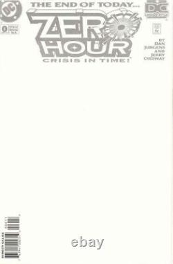 ZERO HOUR #0 ART original COLOR GUIDE 1994 2 pgs PARALLAX DEFEATED BATMAN TITANS