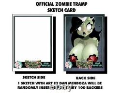Zombie Tramp 58 Original Dan Mendoza Art Sketch CARD Ltd 11 Kickstarter